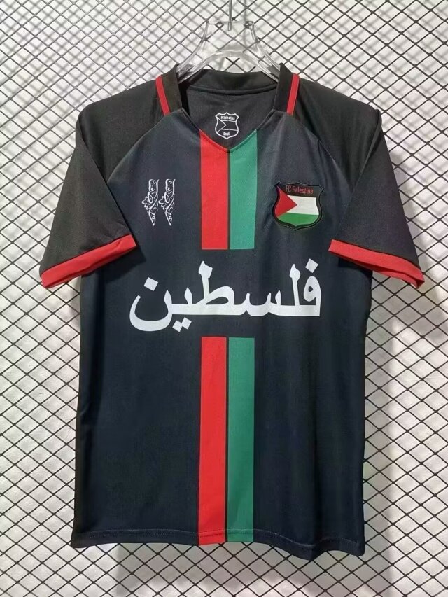 AAA Quality Palestine 24/25 Black/Red/Green Training Jersey